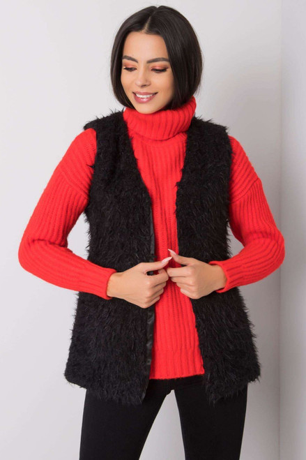 black - Gilet model 159799 Och Bella U704-159799