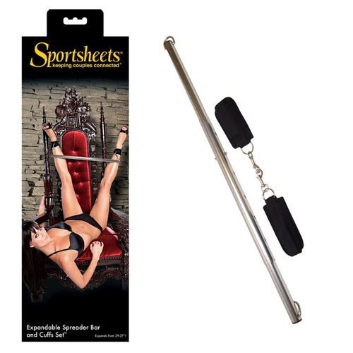 SS Spreader Bar & Cuffs Set Black A451-45133