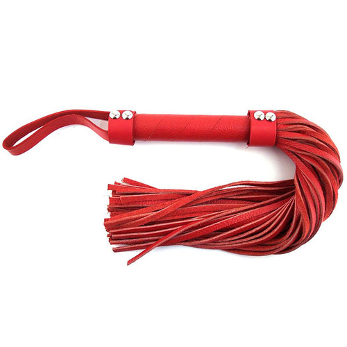 Rouge H-Style Leather Flogger Red A451-60200