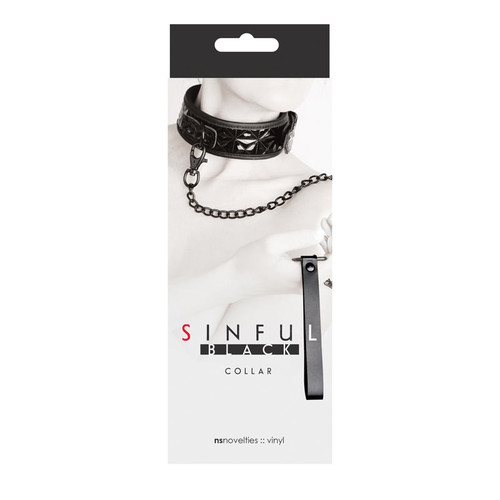 Sinful Vinyl Collar Black A451-72368
