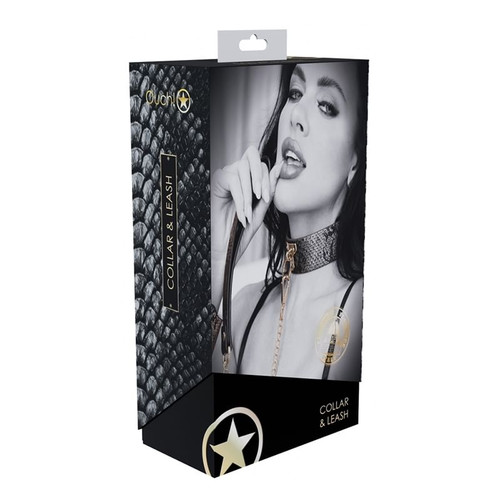 Ouch Florence Collection Collar Leash Bk A451-90784