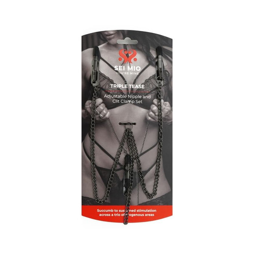 SEI MIO Triple Tease NippleClit ClampSet A451-93897