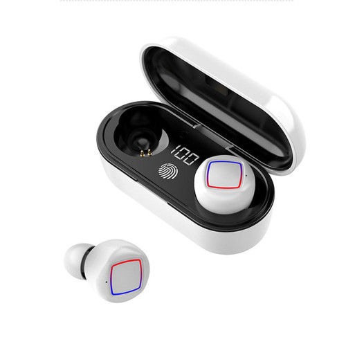 TWS Wireless Earphone In-ear Bluetooth5.0 Headphone with Digital Display LED Light Charging Box whi K484-PEL_0CDOLE14