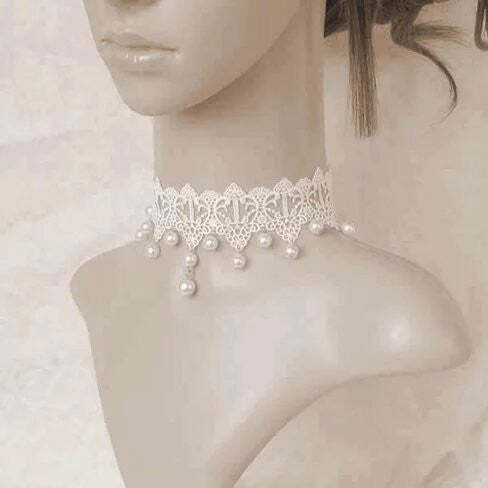 Product: Crochet Necklace & Bracelet Set - The Touch Of Vintage Victorian Style Crochet Necklace an K290-1259011256