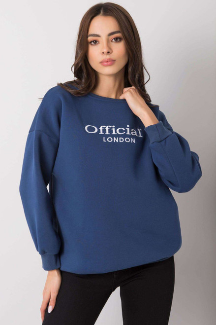 navy blue - Sweatshirt model 160734 Ex Moda U704-160734