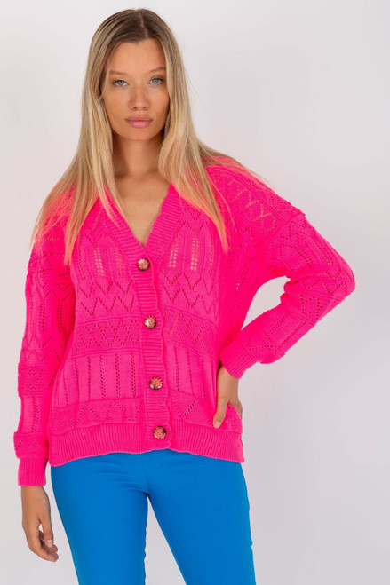 pink - Cardigan model 175418 Rue Paris U704-175418