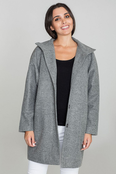 grey - Coat model 111016 Figl U704-111016
