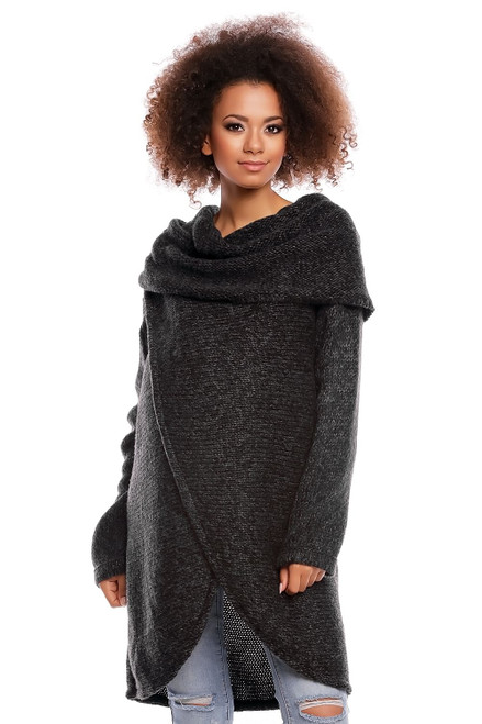 black - Long jumper model 84291 PeeKaBoo U704-84291