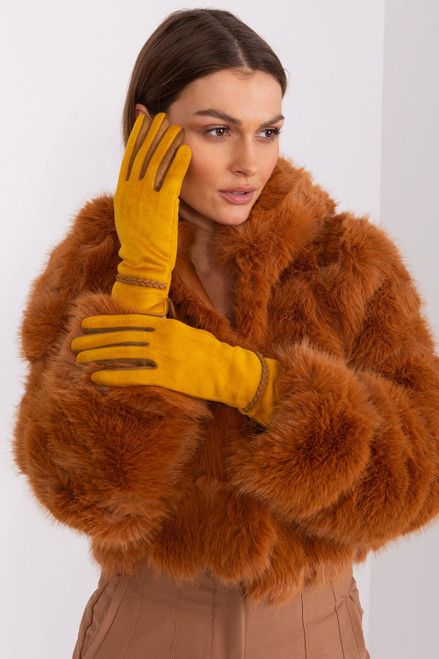 yellow - Gloves model 189535 AT U704-189535