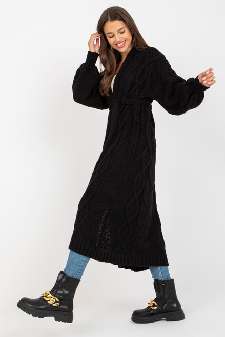 black - Cardigan model 170824 Rue Paris U704-170824