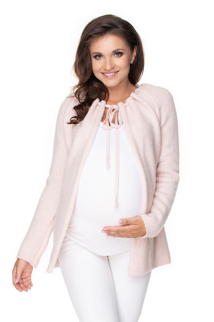 pink - Pregnancy cardigan model 135983 PeeKaBoo U704-135983