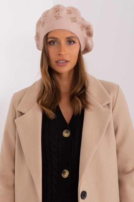 beige - Beret model 191121 AT U704-191121