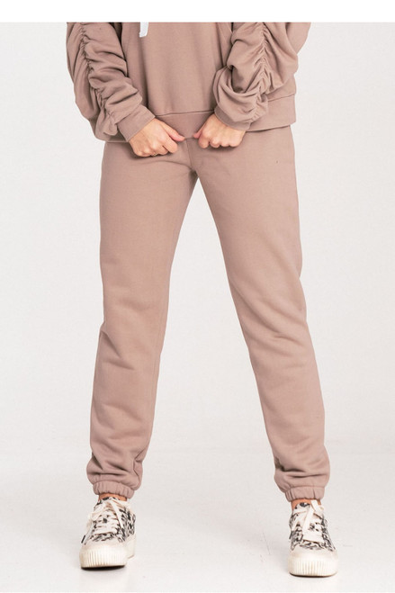 beige - Tracksuit trousers model 203127 Figl U704-203127