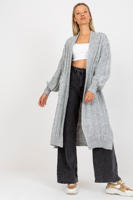 grey - Cardigan model 170836 Rue Paris U704-170836