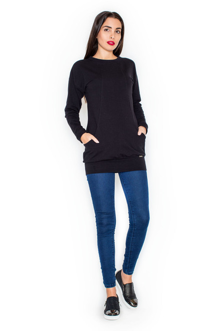black - Sweatshirt model 47437 Katrus U704-47437