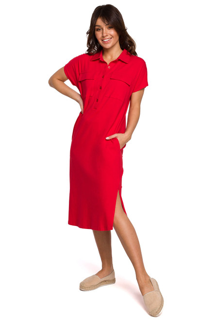 red - Daydress model 163167 BeWear U704-163167