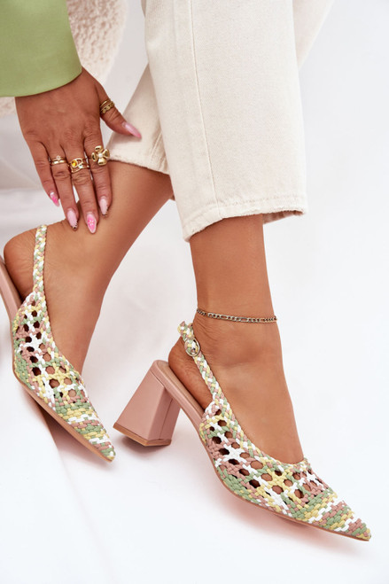 pink - Heel sandals model 214085 Step in style U704-214085