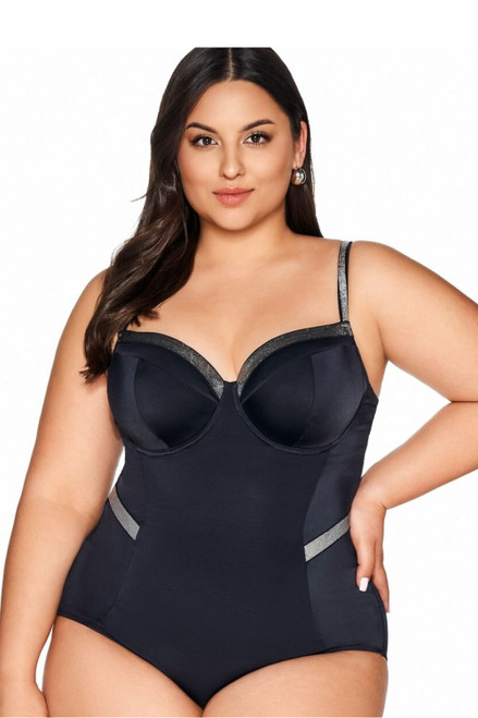 black - Swimsuit one piece model 211878 Ava U704-211878