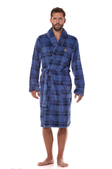 navy blue - Bathrobe model 200802 L&L collection U704-200802