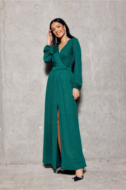 green - Long dress model 188242 Roco Fashion U704-188242