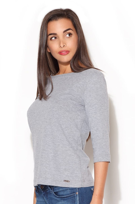 grey - Blouse model 43981 Katrus U704-43981