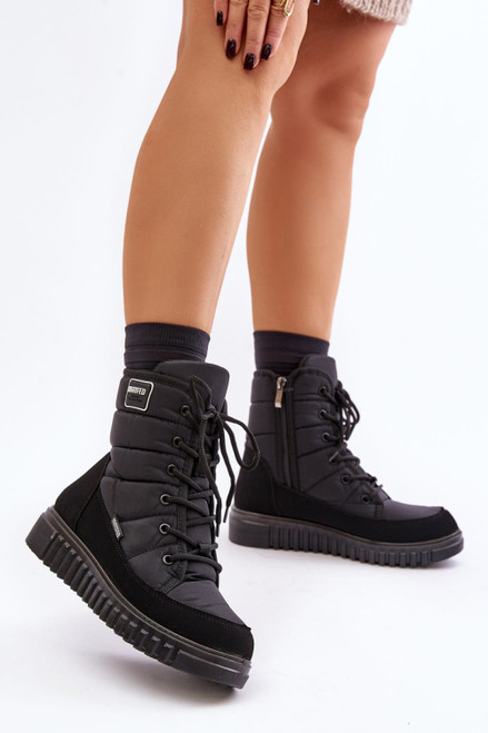 black - Snow boots model 202625 Step in style U704-202625