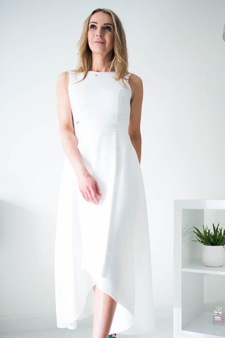 beige - Cocktail dress model 119520 Jersa U704-119520