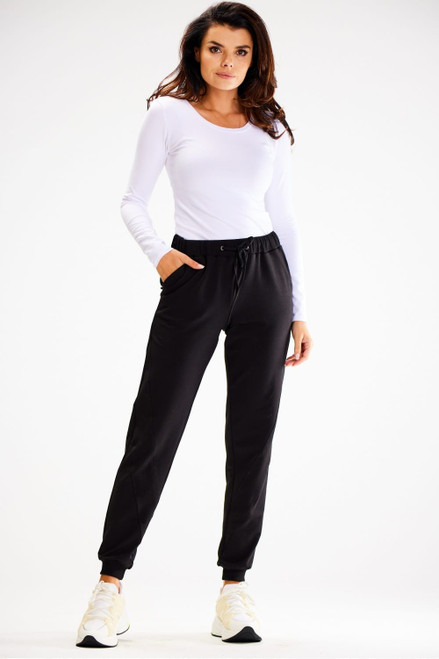 black - Tracksuit trousers model 187143 awama U704-187143