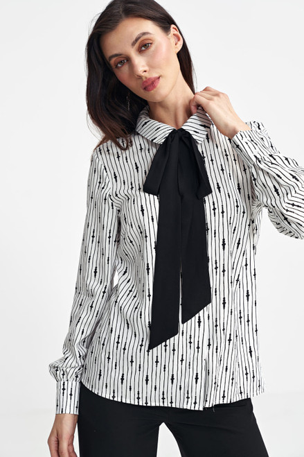 beige - Long sleeve shirt model 202480 Nife U704-202480