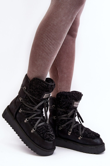 black - Snow boots model 190504 Step in style U704-190504