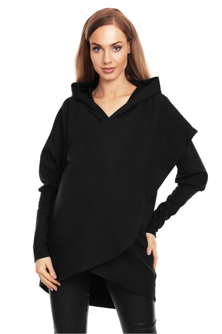 black - Maternity sweatshirt model 131942 PeeKaBoo U704-131942