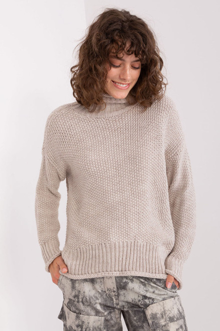 beige - Turtleneck model 191420 Badu U704-191420