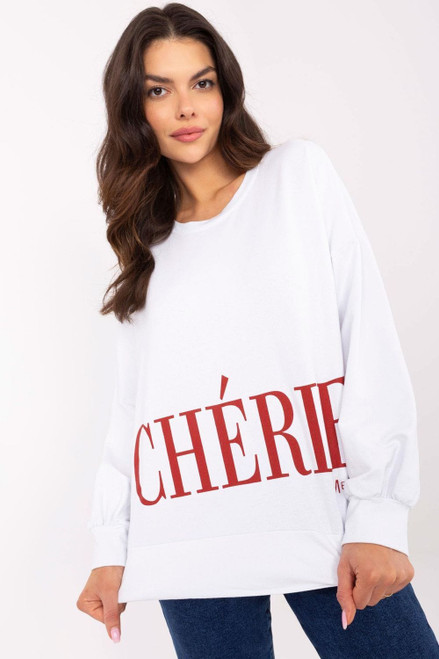 white - Sweatshirt model 207660 Italy Moda U704-207660