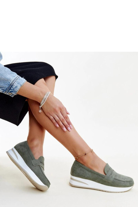 green - Half shoes model 206456 Solea U704-206456