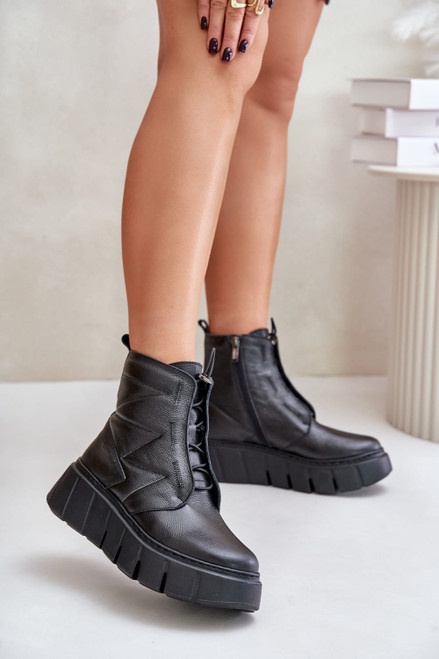 black - Boots model 202821 Step in style U704-202821