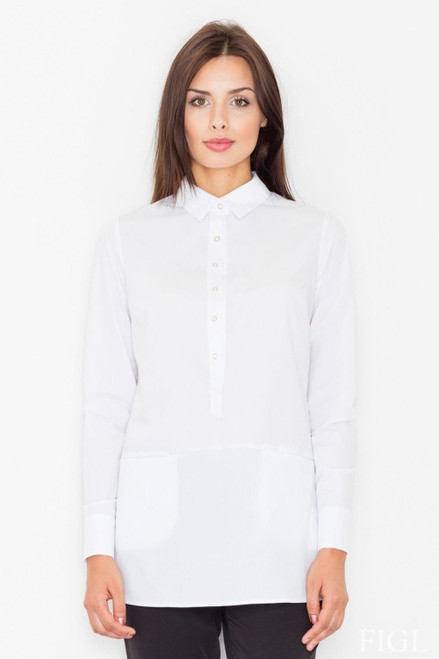white - Blouse model 61514 Figl U704-61514