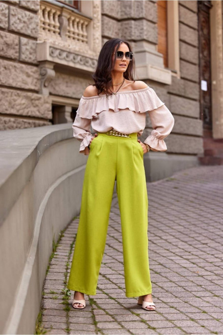 green - Trousers model 182637 Roco Fashion U704-182637