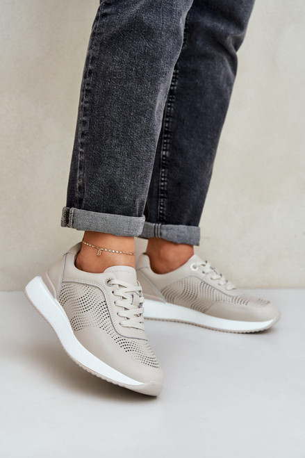 beige - Sport Shoes model 209058 Step in style U704-209058