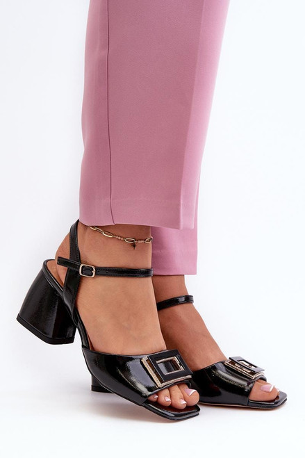 black - Heel sandals model 196646 Step in style U704-196646