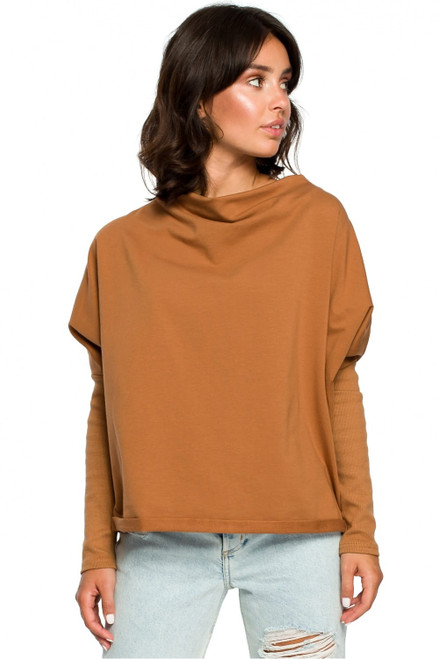 brown - Sweatshirt model 124061 BeWear U704-124061