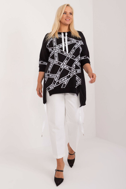 black - Plus size blouse model 201845 Relevance U704-201845