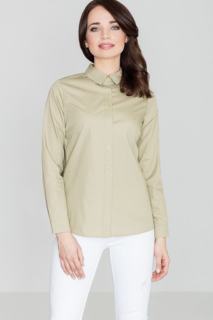green - Long sleeve shirt model 119310 Lenitif U704-119310