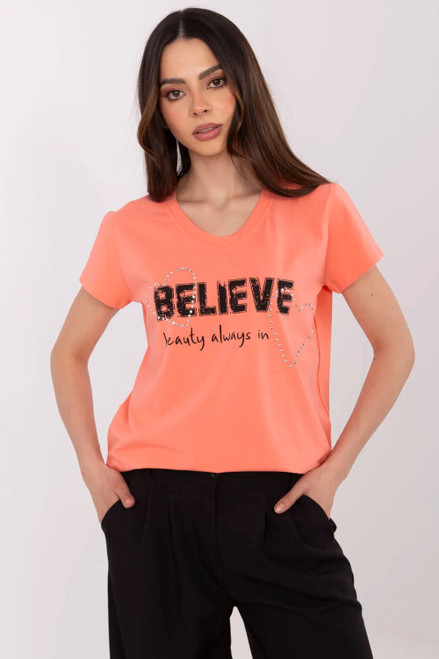 orange - T-shirt model 213093 Factory Price U704-213093