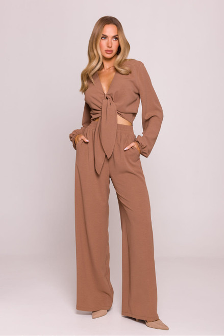 brown - Women trousers model 213677 Moe U704-213677