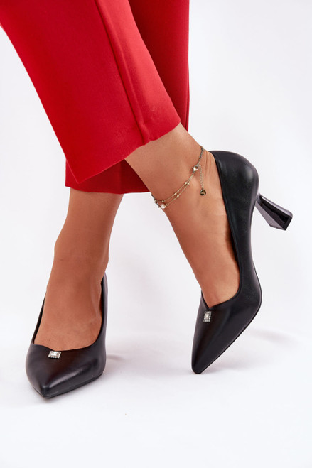 black - Heel pumps model 211985 Step in style U704-211985