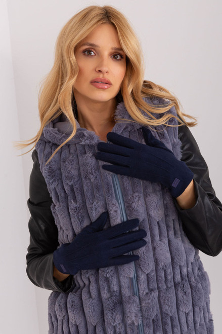navy blue - Gloves model 190802 AT U704-190802