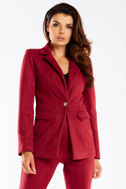 red - Jacket model 166821 awama U704-166821