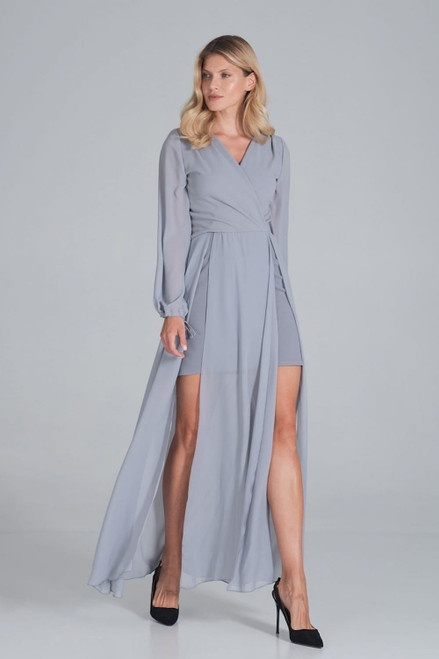 grey - Evening dress model 160985 Figl U704-160985