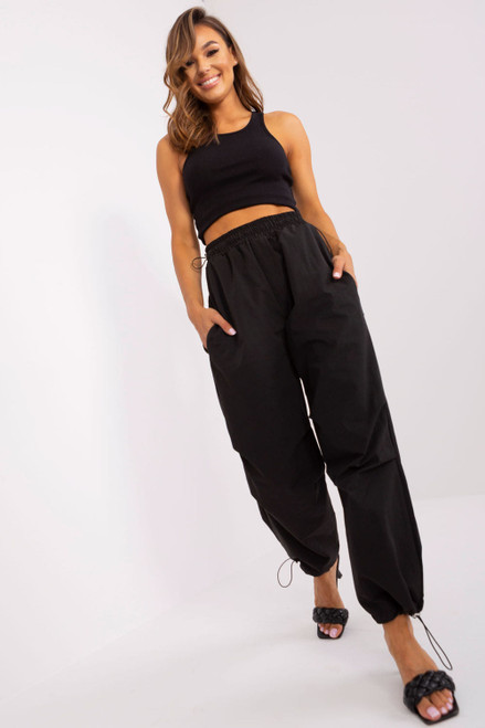 black - Women trousers model 182540 Och Bella U704-182540