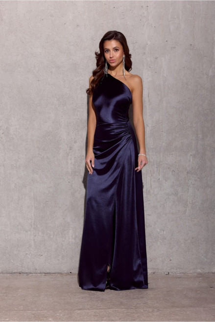 navy blue - Long dress model 192043 Roco Fashion U704-192043